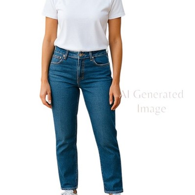 Levis 512 PERFECTLY SHAPING Boot Cut Stretch Med Wash Denim Blue Jeans Size 20 M