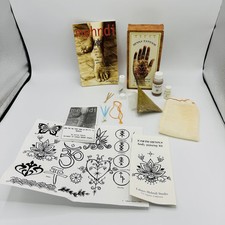 Vintage Earth Henna Body Painting Kit Mehndi Book 2000 Made In USA Carine Fabius
