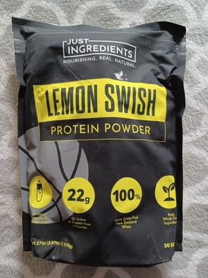 JUST INGREDIENTS Lemon Swish Protein Powder - 30 Servings - Exp. 7/2027