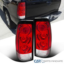 Fits 1999-2002 Chevy Silverado 1500 2500 Hd Red Tail Lights Brake Lamps Sierra