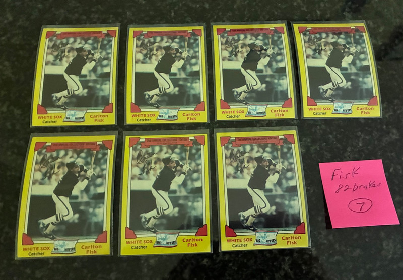1982 Drake's Baseball #12 CARLTON FISK..................7 TOTAL