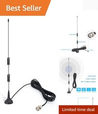 VHF UHF Ham Amateur Radio Police Scanner Antenna Magnetic Base BNC Male Anten...