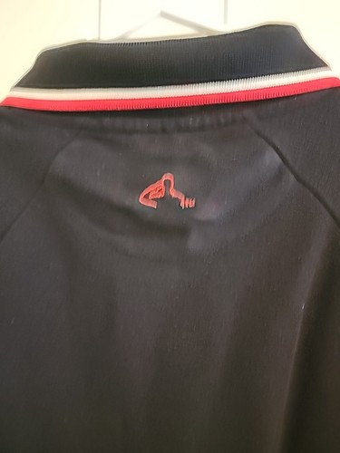 Polo para hombre VFW manga corta azul oscuro 2XL con manga bandera de EE. UU. - Imagen 7 de 8