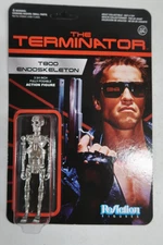 TERMINATOR ReAction Super 7 T800 Chrome ENDOSKELETON FUNKO 3.75” Retro Figure
