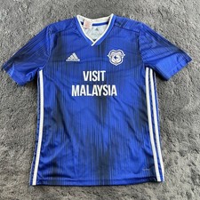 Cardiff City 2019/20 Heimtrikot Adidas Omar Bogle 27 Print Kinder Größe Jugend XL