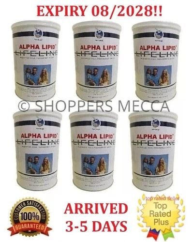 6 Cans Alpha Lipid Lifeline Blended Milk Colostrum Powder