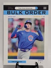 2026 Topps Flagship Collection #BO-1 Pete Crow-Armstrong Bulk Order Chicago Cubs