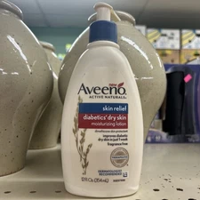 Aveeno Diabetics' Dry Skin Relief Lotion 12oz. Rare Discontinued