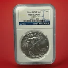 2014 Silver American Eagle MS-69 NGC First Release Blue Label