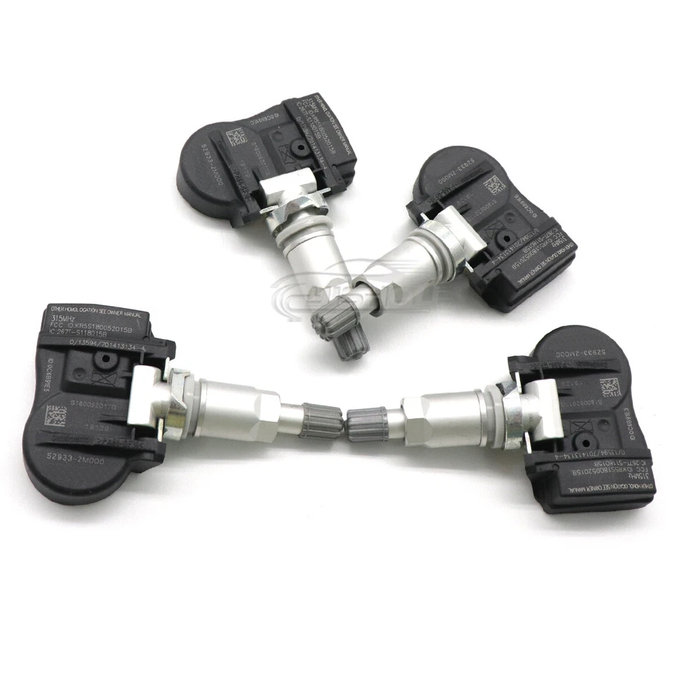 Sensor de presión de neumáticos 4 piezas 52933-2M000 TPMS para Kia Optima Hyundai Accent Sonata Foto 4 de 4