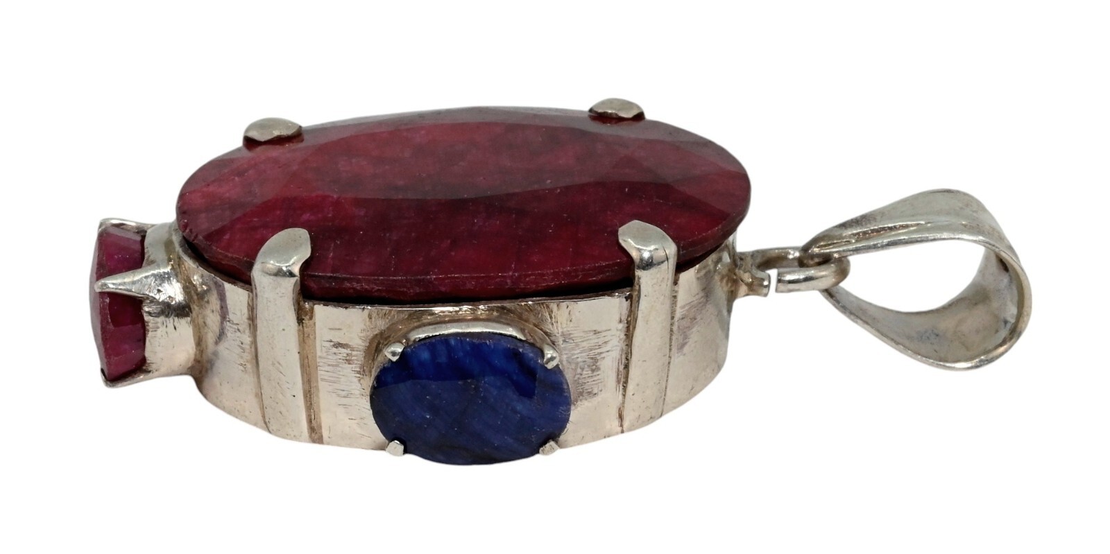 Gigantic Natural Red Ruby Solid 925 Sterling Silv… - image 4