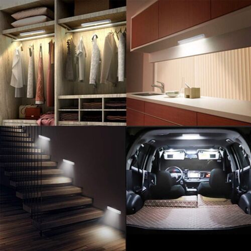 LED Motion Sensor PIR Light Cordless Battery Powered Night Light Closet Stair - Picture 9 of 13