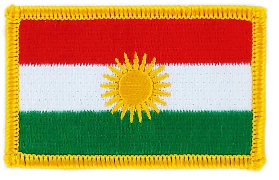 AKACHA Patch Aufnäher Bestickt Flagge Kurdistan Kurden Zum Aufbügeln