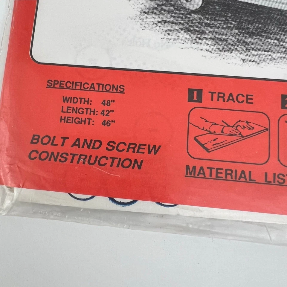 Jer's Patterns & Plans Children's Covered Sand Box J00330 Build Yourself — 第 2/4 张图片