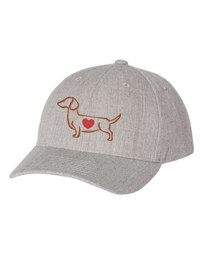 DACHSHUND CAP, Dachshund Heart, EMBROIDERED HAT, GIFT FOR DOG OWNER, PET HATS