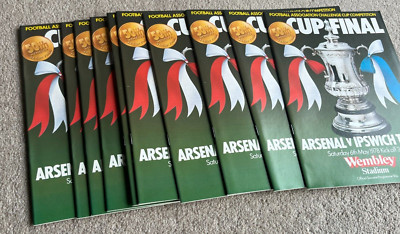 Unbenutztes FA Cup Finale Programm 1978, Arsenal gegen Ipswich Town in Wembley