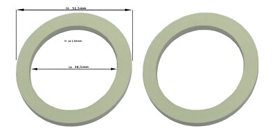 Ersatzdichtung für Espressokocher - 1 TASSE - 2 x Dichtungsring