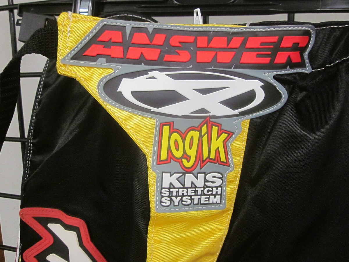 NOS Vintage Answer Logik KNS Stretch System Moto Gear