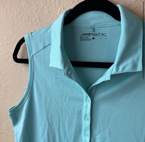 Nike Golf Light blue Tank Top Sz L - Picture 3 of 8
