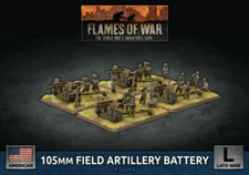 Flames of War UBX77 Late War United States 105mm Field Artillery Battery