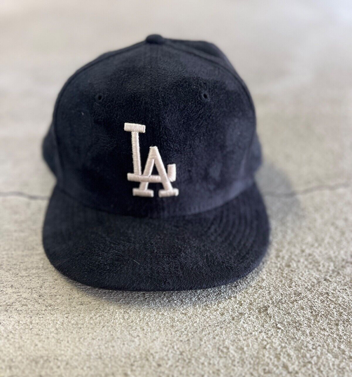 New Era Los Angeles Dodgers Bricks & Wood Suede Fitted Baseball Hat 7 5/8
