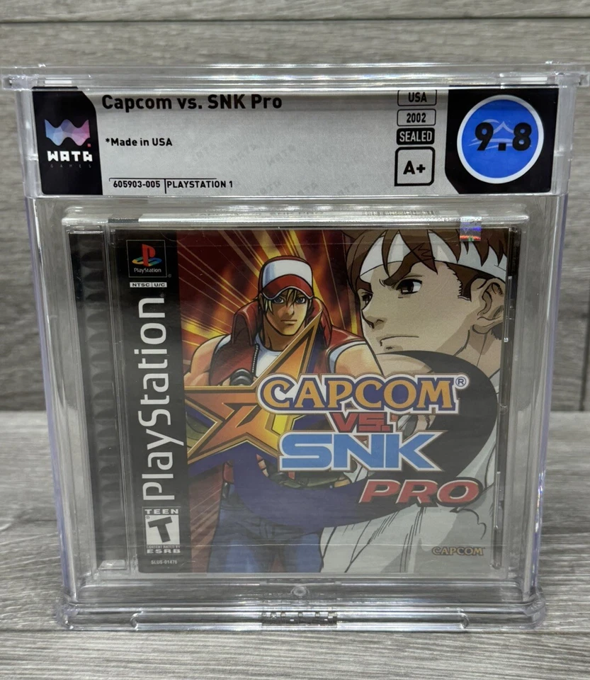 9.8 A+ Capcom vs. SNK Pro Sony Playstation 1 PS1 WATA Graded NOT CGC VGA - Image 3 of 4