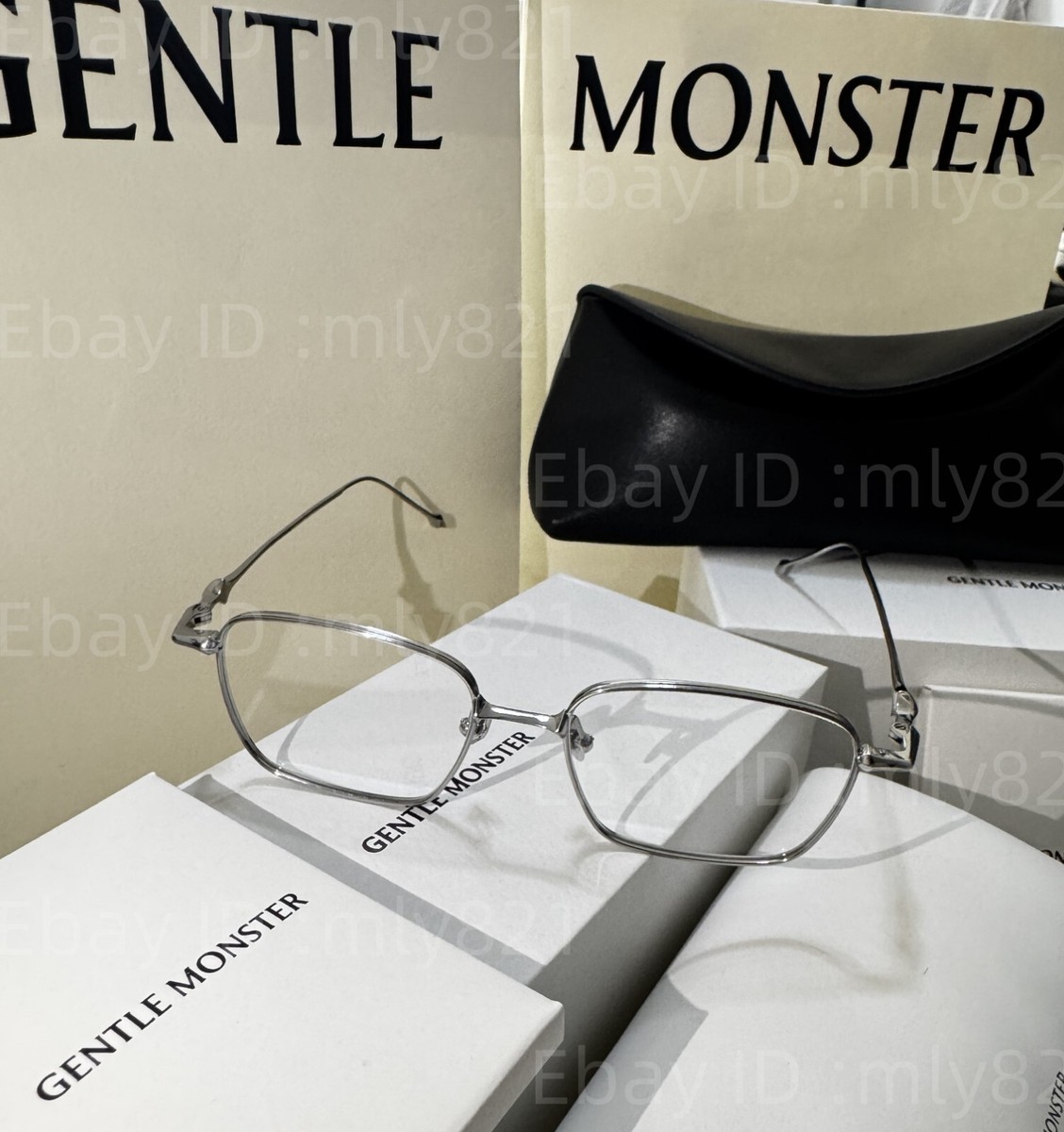 GentleMonster Sunglasses BOLD - ABA 02 Silver Frame Clear Lenses