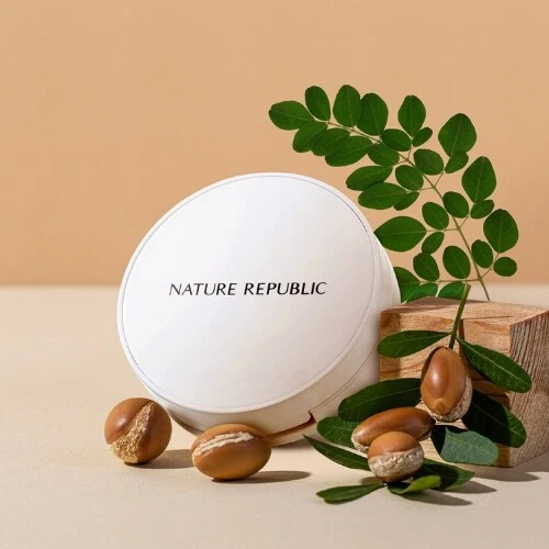 Nature Republic Nature Origin Cover Two Way Pact SPF30 PA++ 9 г прессованная пудра - Изображение 3 из 4