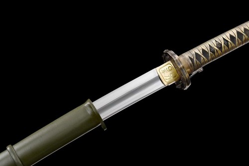 Japanese Military Sword 98 Style Army Samurai Katana Carbon Steel Battle Saber - Picture 4 of 12