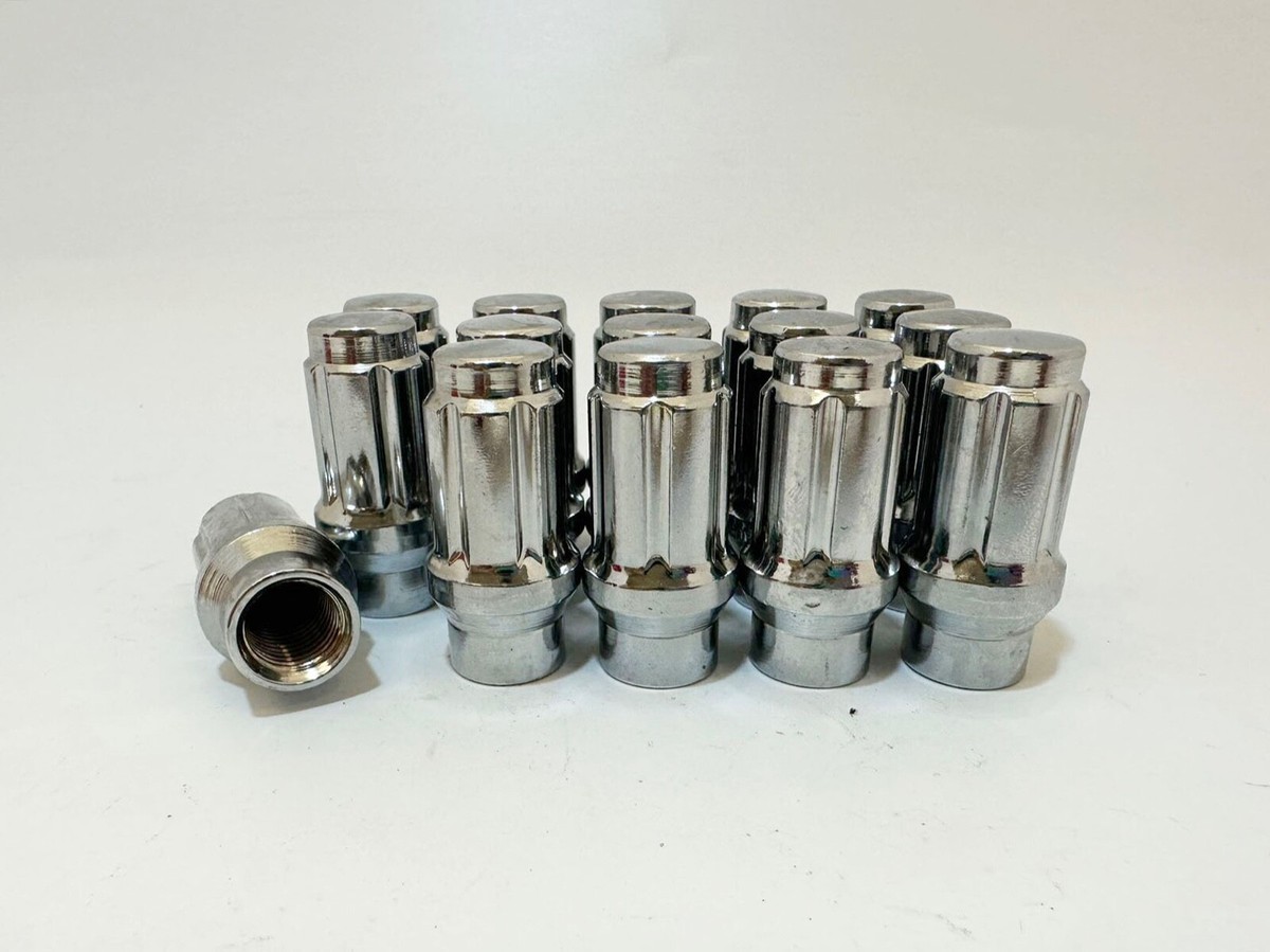 24Pc 12x1.5 Chrome ET Spline Lug Nuts Fits Toyota 4Runner Tundra