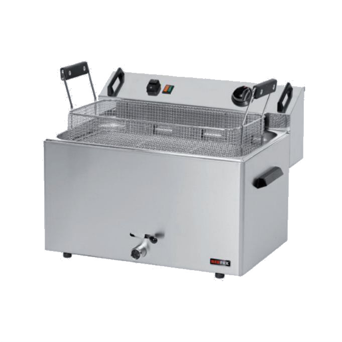 Gastro Elektro Fritteuse Friteuse 16 Liter 540 x 450 x 370 mm Fritöse 1 Korb