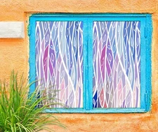 3D Leaves Vine A375 Window Film Print Sticker Cling Stained Glass UV Sinsin