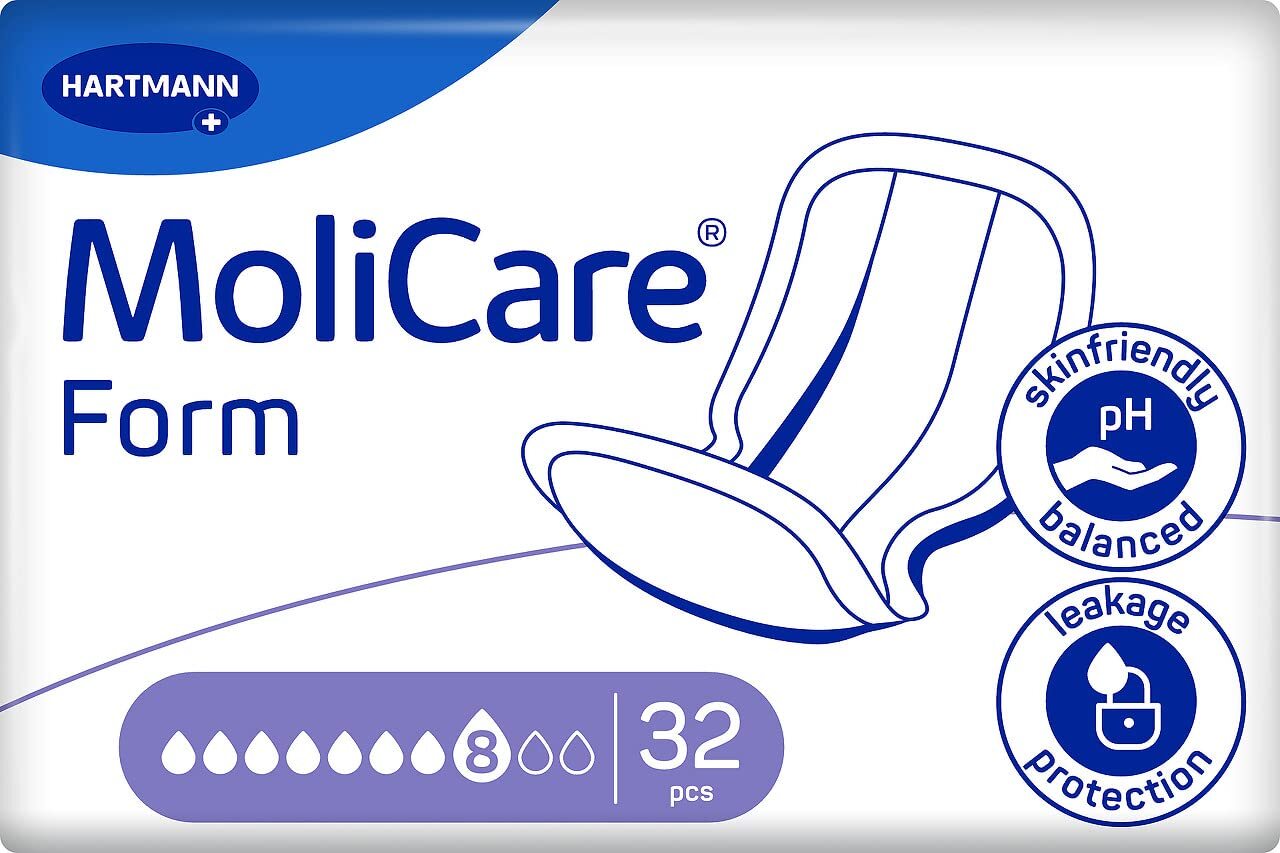 Molicare Form 8 gocce, per incontinenza grave: alta sicurezza, protezione (j4Q)