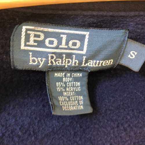 Polo Ralph Lauren Full Zip Sweatshirt Navy Blue Men’s Size Small - Picture 4 of 5