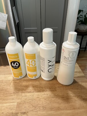 Wella Blondor Freelights Developer 12% 40 Volume Matrix 40 And Dickson 40 Lot
