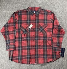 VINTAGE Wrangler Flannel Shirt Size 2X Big Man Plaid 100 Cotton Work NEW NOS
