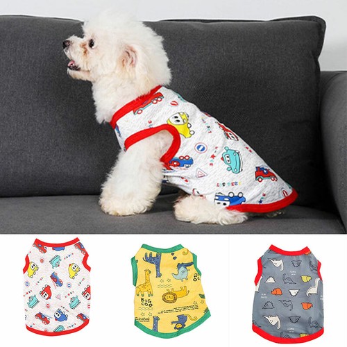 Pet Dog Cat Puppy Clothes Vest Dress Pet Supply T-shirt Apparel For Small Dogs - Picture 7 of 95