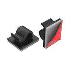 100x Kabelclip selbstklebend Kabelhalter Befestigungsclip schwarz weiß Halterung