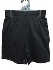 BNWT Kids Sz 12 Target Black Elastic Waist School Sports Rugby Knit Shorts