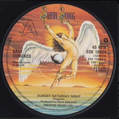 Dave Edmunds - Almost Saturday Night       SSK 19424          VINYL MINT