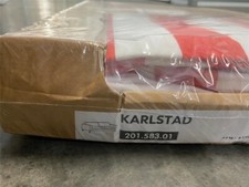 NUOVO IKEA KARLSTAD Copridivano 3 Posti Copridivano Antiscivolo - Rannebo Rosso/Bianco