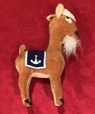 US VINTAGE ARMY NAVY 動物のマスコット 2体セット Vintage 1940's Navy US Naval Academy Goat Mascot Stuffed Doll