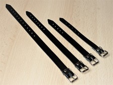 5St. Lederriemen aus beschichtetem Spaltleder 15cm bis 30cm Befestigungsriemen