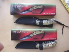 2 NEW TAC Xtreme Silent Stalker Digital Camo 9inch Knife original boxes
