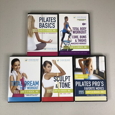 Pilates Pro Chair DVD Lot of 5 Basics Total Body Workout Exercise Sculpt Tone