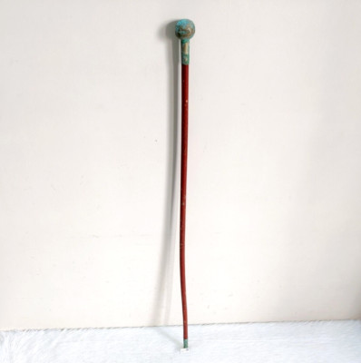Vintage NCC Holz Gehstock Messing Von Oben & Unten Dekorative Requisiten W198