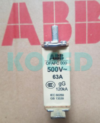 1PCS NEW ABB Low voltage fuse OFAFC000GG63 63A 500V 120KA