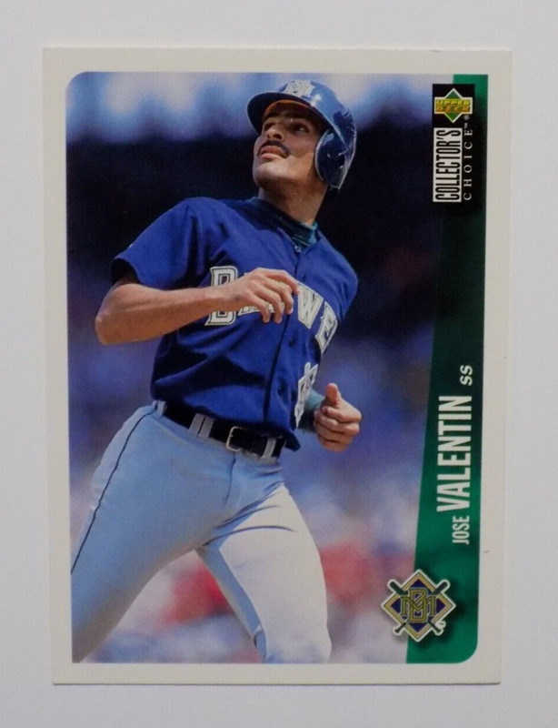 JOSE VALENTIN Brewers 1996 UPPER DECK COLLECTOR'S CHOICE Baseball Card #598