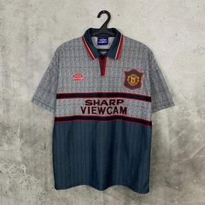 VINTAGE MAILLOT MANCHESTER UNITED shirt UMBRO blanc collection trikot football S EUR 29,90 - FR
