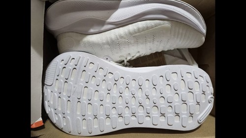 NUEVO $160 Nike ReactX Infinity Run 4 W Zapato 11 4E Ajuste Extra Ancho Blanco Rebote - Imagen 10 de 11